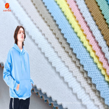 French Terry Fabric China Supplier wholesale customized colors knit fabric  100% polyester knit fabric for hoodie sweatsuit